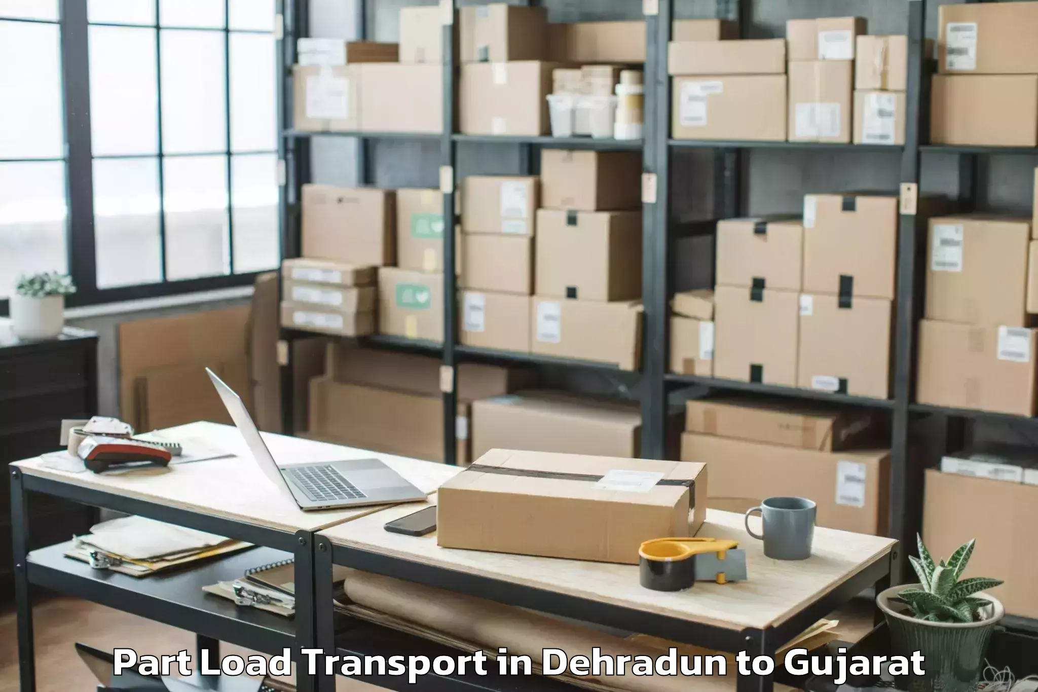 Book Dehradun to Kankanpur Part Load Transport Online